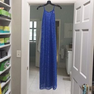 Lilly Pulitzer Long cobalt blue dress.